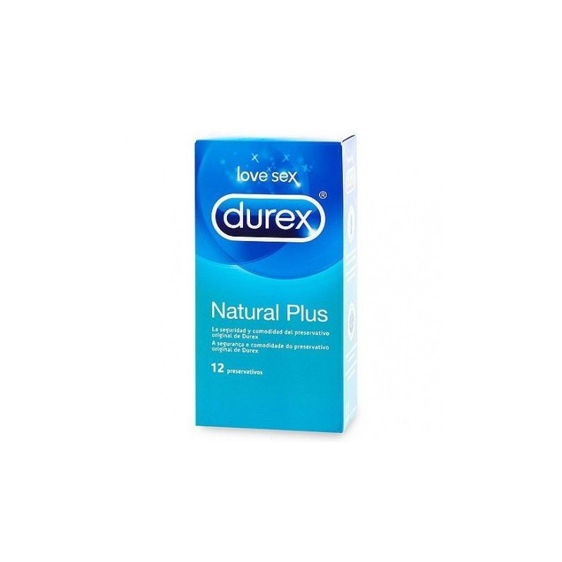 Durex Natural Plus Preservativos 12 Unidades 0086